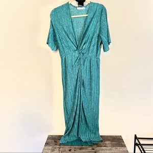 All in Favor green midi-dress, size Small
